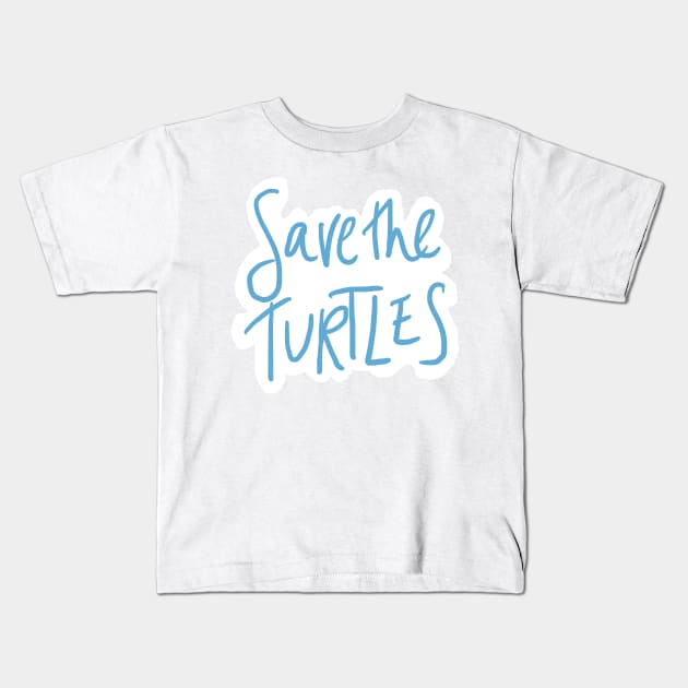 save the turtles Kids T-Shirt by emilyjm